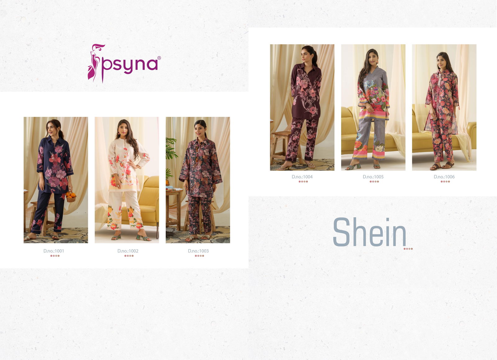 Shein Vol 2 By Psyna Poly Linen Printed Cord Set Top With Bottom Wholesale Online